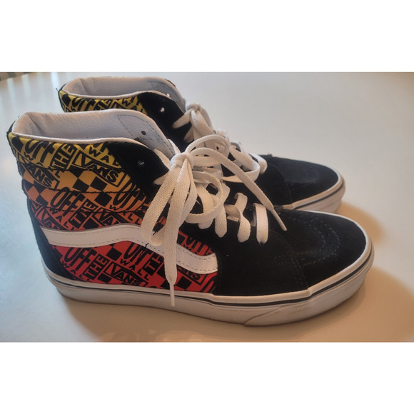 Vans “Off the Wall” Sk8 Hi-Top Sneakers Womens‎ 6.5 Mens 5 Colorful Lace Up - Picture 1 of 7